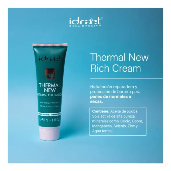 Producto - Crema Hidratante Rica- 50grs pomo IDRAET
