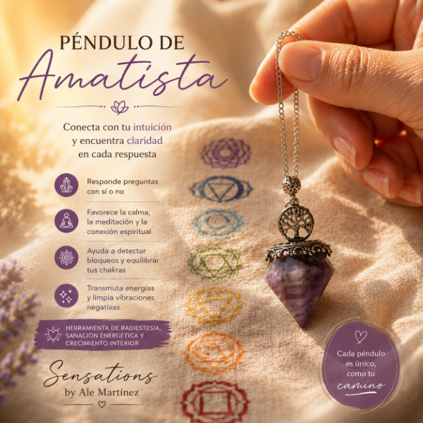 Producto - Péndulo Pirámide Armonizador Amatista