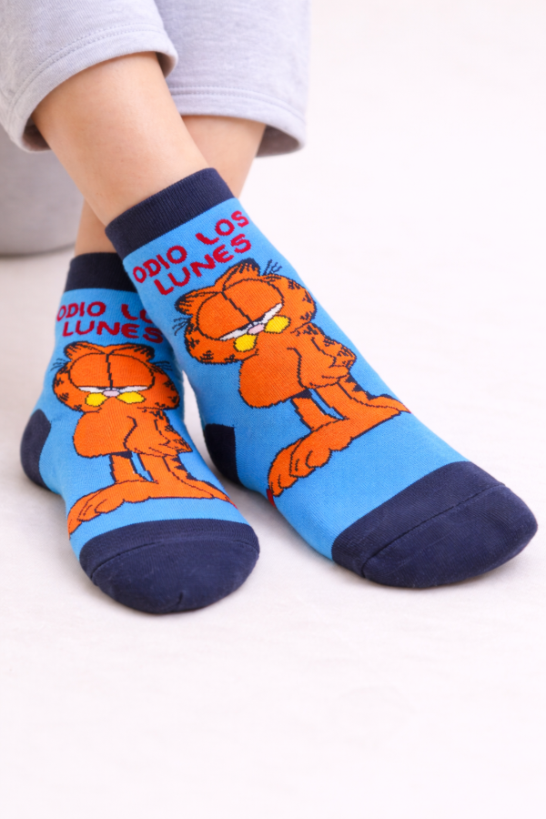 Producto - SOQUETES ADULTO GARFIELD ODIO LOS LUNES
