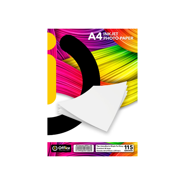 Producto - Papel fotográfico autoadhesivo 115g Office