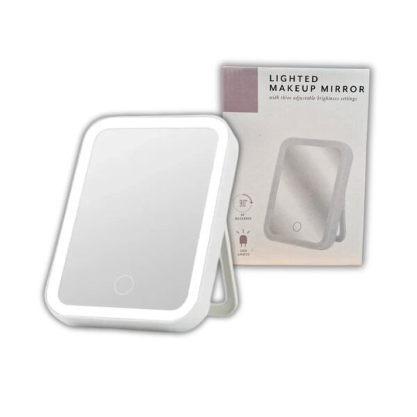 Producto - Espejo led makeup rosa usb