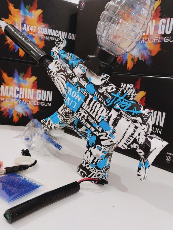 Producto - Ametralladora lanza hidrogel y dardos recargable sin elección de color