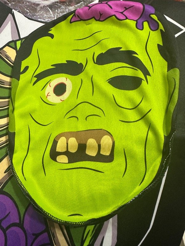 Producto - Pechera y máscara tela zombie Halloween