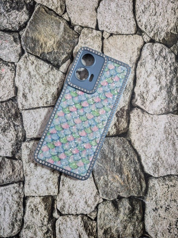 Producto - Funda rigida sirena Moto G35 celeste