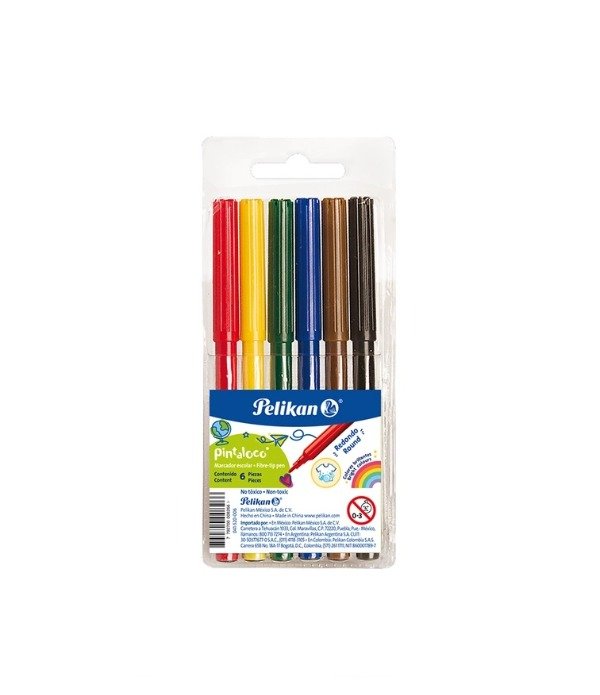 Producto - Marcadores escolares Pintaloco x6 PELIKAN