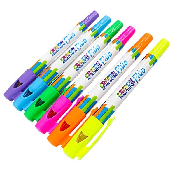 Producto - CRAYON RESALTADOR FLUO x6unid SABONIS