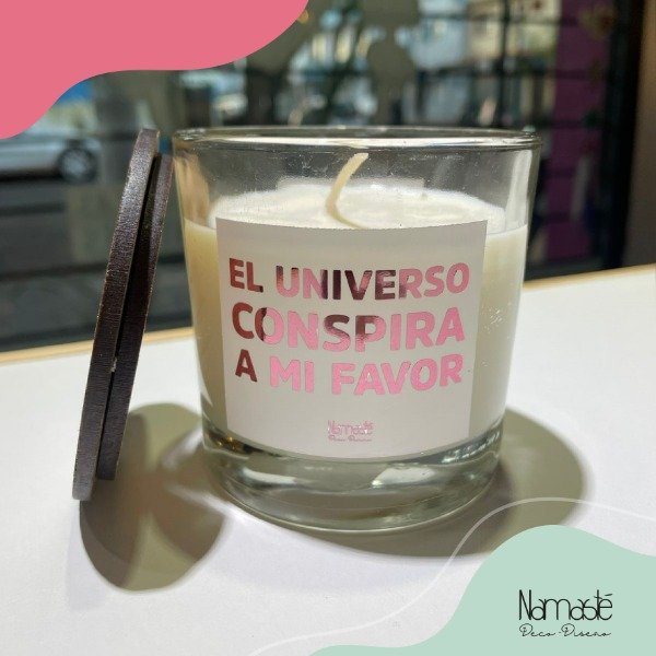 Producto - Vela El Universo conspira a mi favor