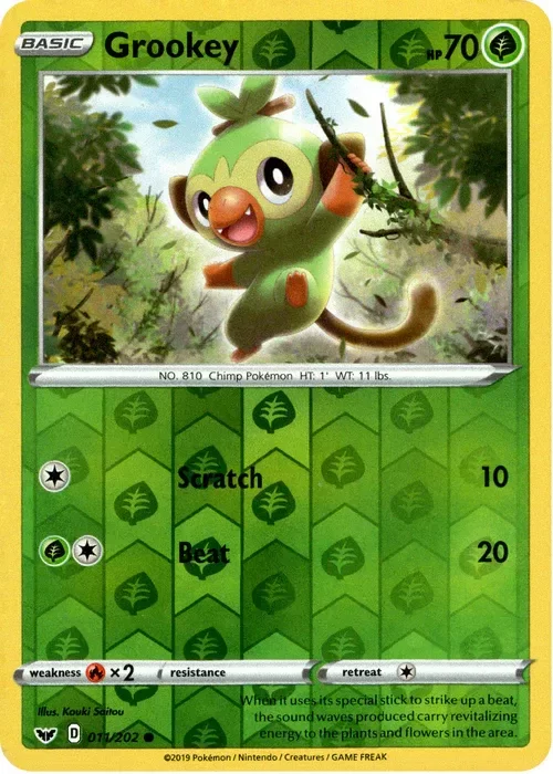 Producto - Grookey - 11/202 - Sword and Shield - Reverse Holo