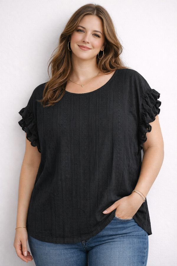 Producto - Remera Musculosa Con Volados Talle Grande