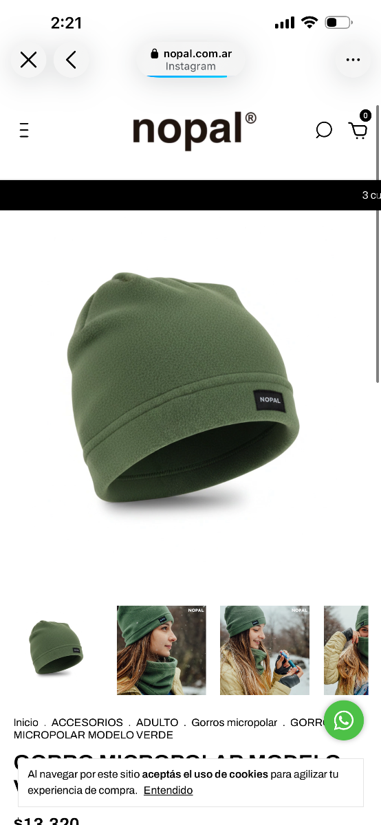 Producto - Gorrito Nopal GN198