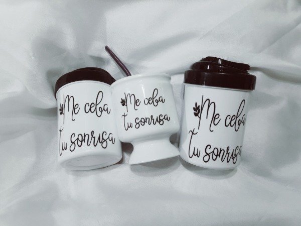 Producto - Set mate "Me ceba tu sonrisa"