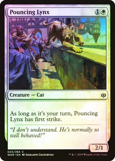 Producto - Pouncing Lynx Foil  War of the Spark