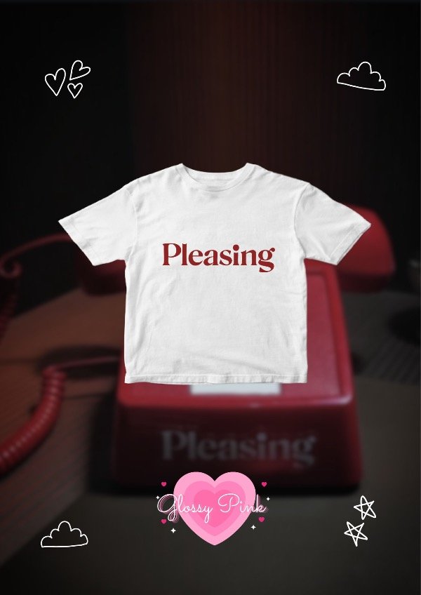 Baby tee pleasing bordo