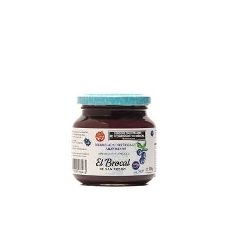 Producto - Mermelada de frutos rojos con stevia 220g EL BROCAL