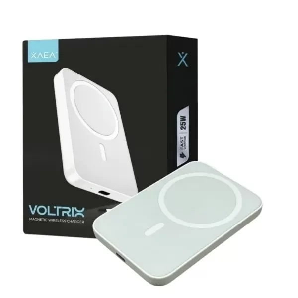 Producto - Cargador Portatil Power Bank Xaea Voltrix MOD-721 5000mAh con Carga Inalámbrica
