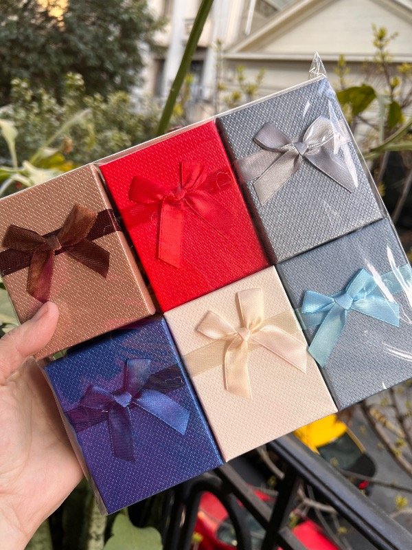 Producto - 6 estuches para conjuntos y anillos liso