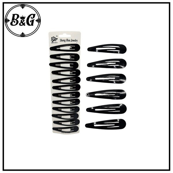 Producto - Hebillas Grande Color Negro 6cm (Blister x12u)