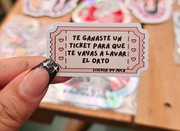 Producto - Te ganaste un ticket para que te vayas a lavar el orto