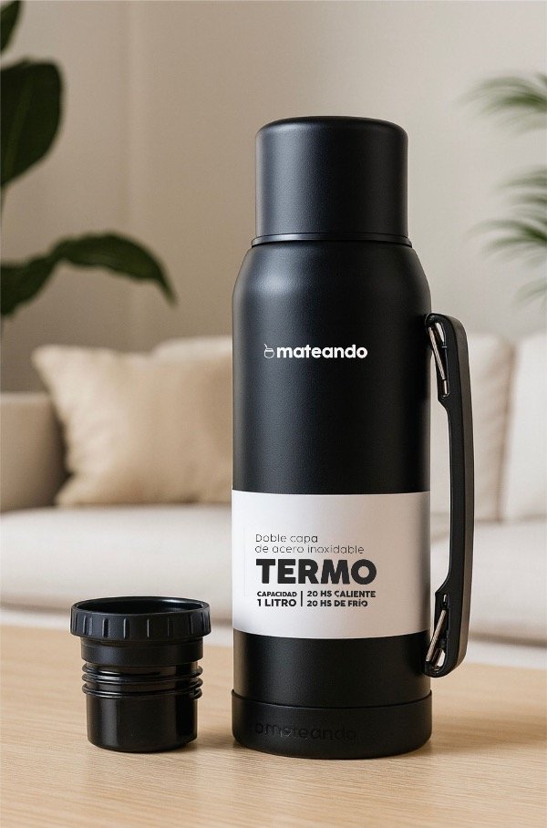 Producto - TERMO MATEANDO CLASSIC 1LT. - NEGRO