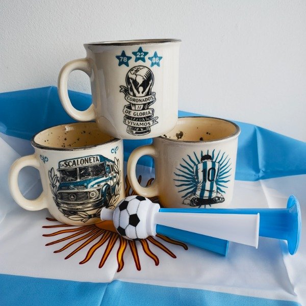 Producto - Tazas Futboleras "Pasión Argentina" Línea 2026 (Piezas de Autor)