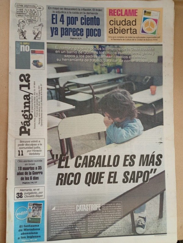 Producto - Página/12 El caballo es más rico que el sapo - 6 de junio de 2002
