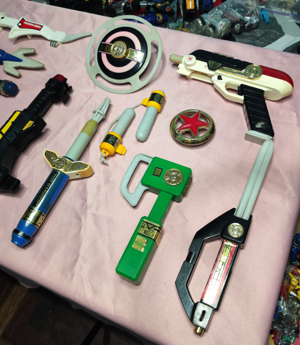 Producto - Set Armas x7 Zeo Power Ranger Blaster 1996 Original Bandai - 2