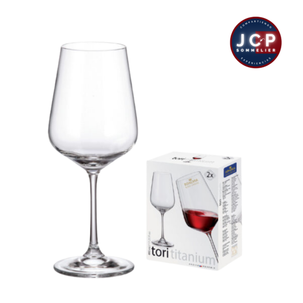 Producto - COPA CRISTAL BOHEMIA - TORI 490ML - CAJA X 2 UNIDADES