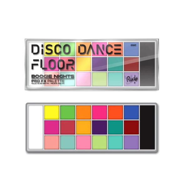 Producto - PALETA ARTISTICA EN CREMA DISCO FLOOR ProFX BOOGIE NIGHTS / RUDE COSMETICS - 1