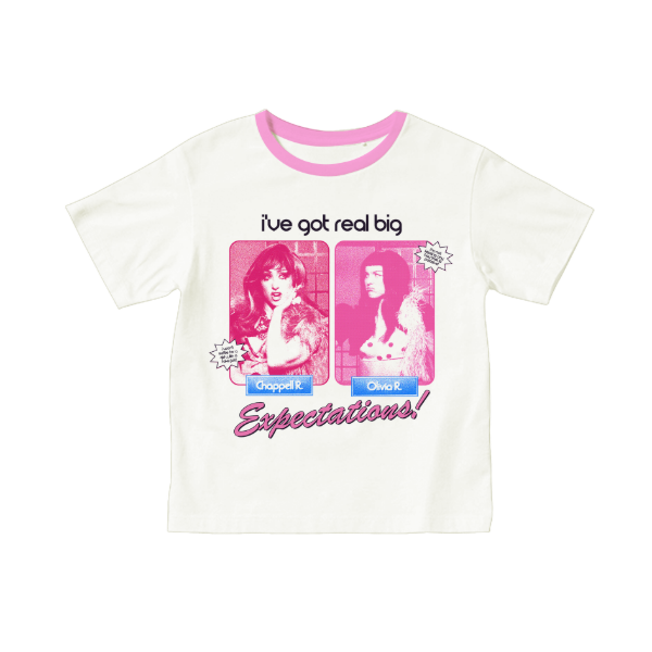Producto - BABY TEE EXPECTATIONS CUELLO ROSA - 1