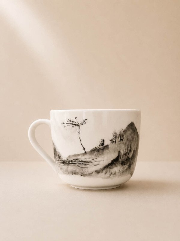 Producto - Taza Paisaje negro