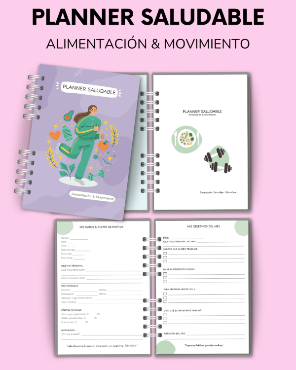 Producto - PLANNER SALUDABLE - Alimentación y Movimiento - 0