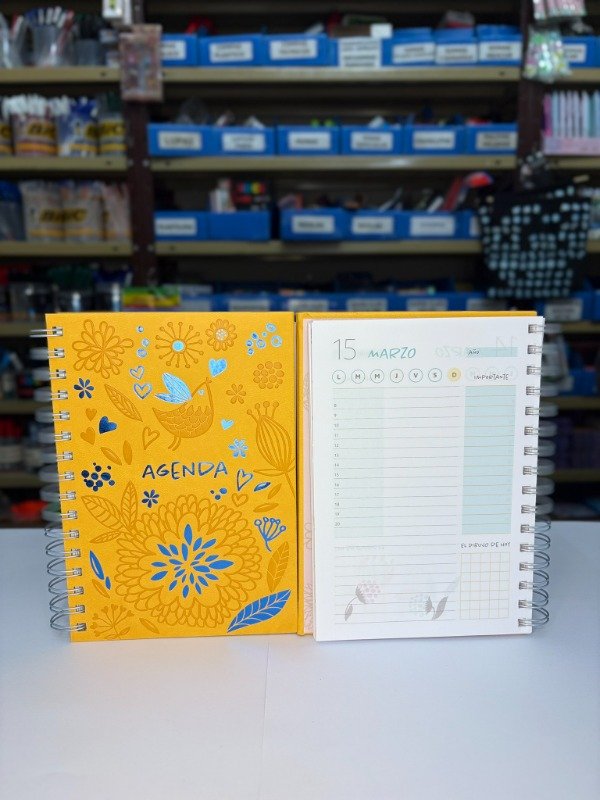 Producto - Agenda Diaria c/espiral R8 Perpetua 15x21cm - "Talbot" - 1