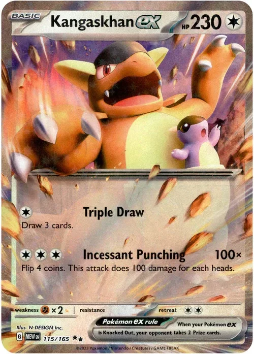 Producto - Kangaskhan ex - 115/165 - Scarlet and Violet 151