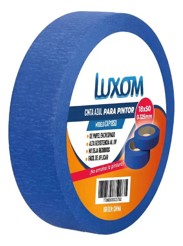 Producto - CINTA AZUL 18X50M - LUXOM