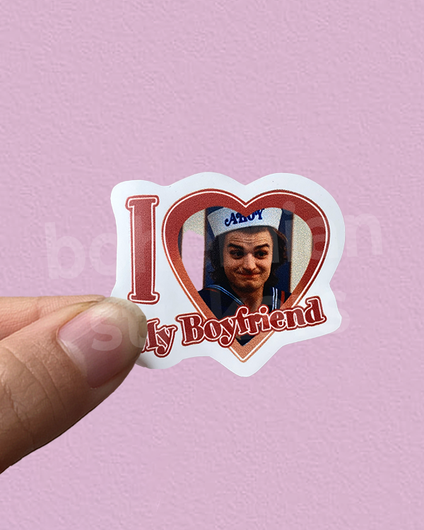 Producto - I LOVE STEAVE HARRINGTON / DJO - Sticker individual de Stranger Things