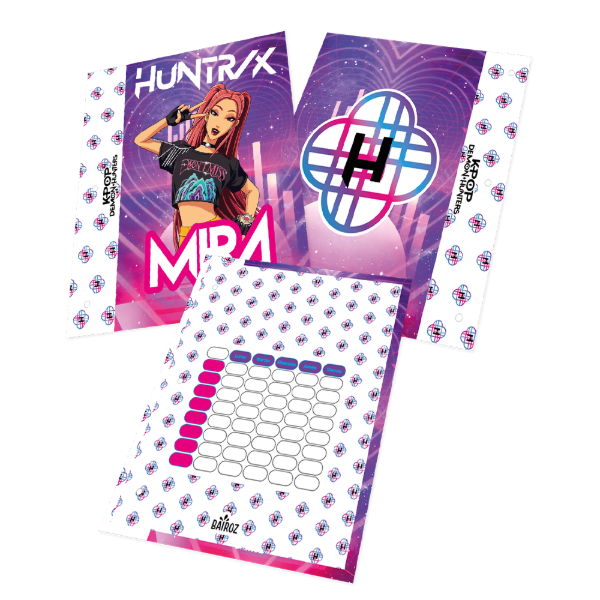 Producto - Carpeta Escolar N3 2 Tapas Con Organizador De Demon Hunter Huntrix Mira jgo 1