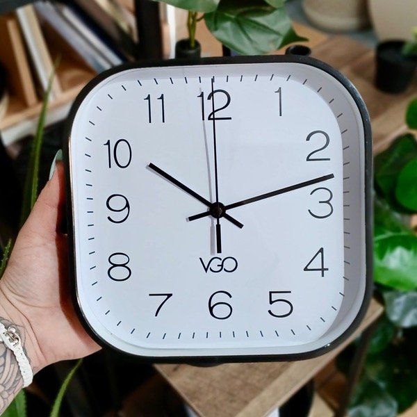 Producto - Reloj De Pared Negro Con Blanco RL2012