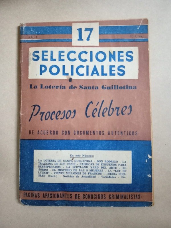 Producto - Selecciones policiales #17 - Autores varios - Septiembre 1944