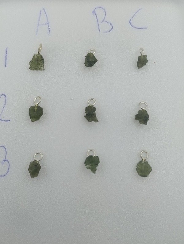Producto - Dije de piedra moldavita en plata 925 - 5