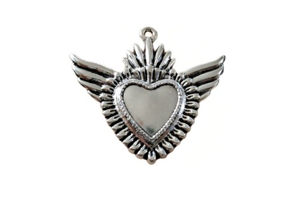 Producto - Dije Corazón Corona y Alas