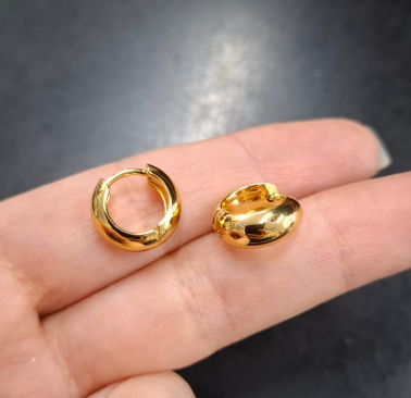 Producto - Aros cubano dorado