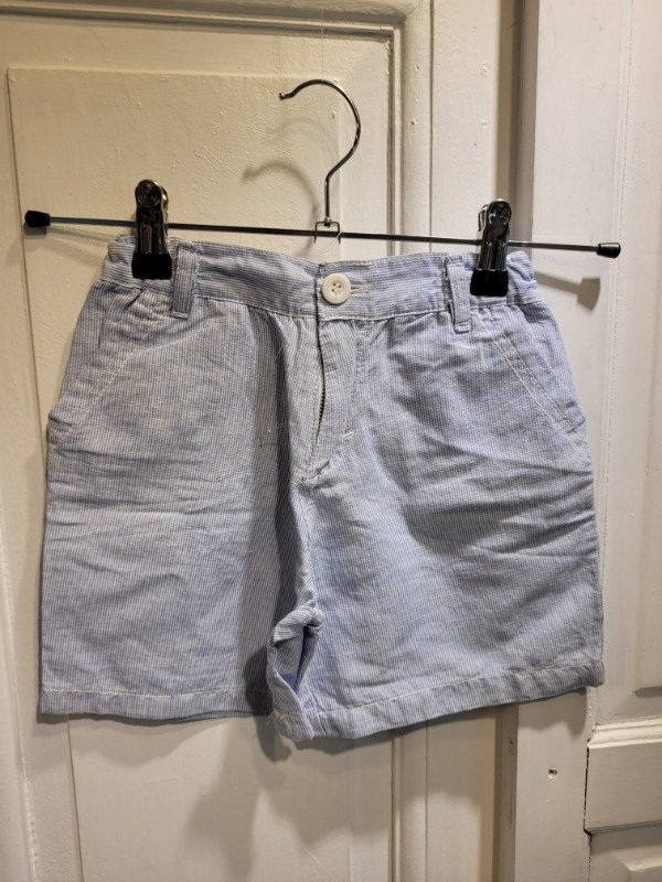 Producto - Short SKOOP'S rayado celeste y blanco Talle 4 años - PRECIO: 6X