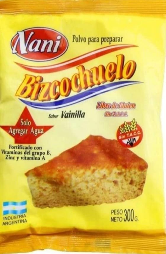 Producto - PREMEZCLA BIZCOCHUELO VAINILLA NANI