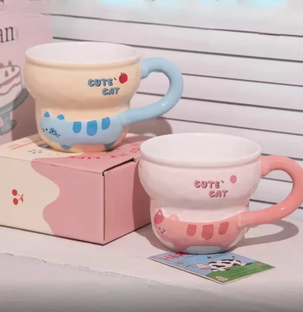 Producto - TAZA CERAMICA GATO CON COLA