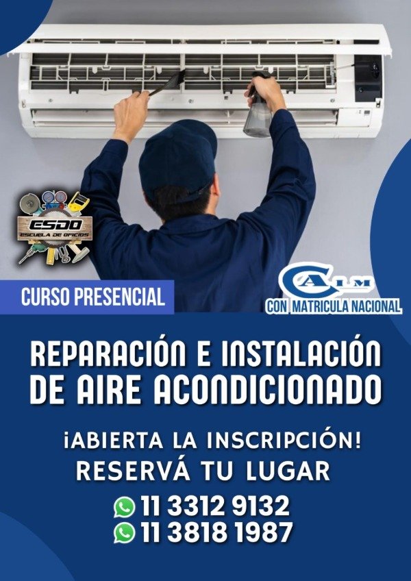 Producto - Curso de Aire Acondicionado Domiciliario  - Matriculado por CAIM