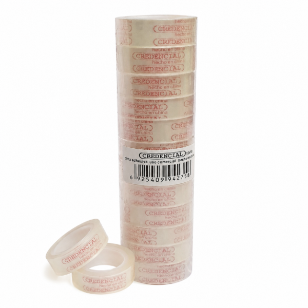 Producto - Pack x12 Rollos de Cinta Adhesiva 12mm. X 10MT - Credencial