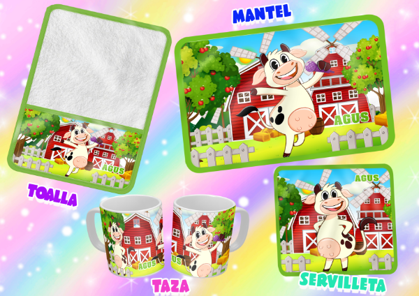 Producto - SET DE 4 ELEMENTOS VACA LOLA II