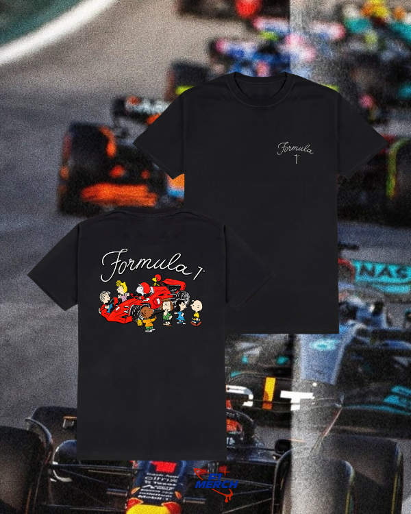Producto - Remera negra f1 x snoopy