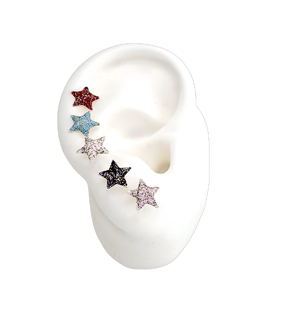 Producto - Abridores de Plata Estrella Glitter