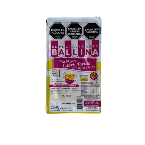 Producto - Pasta ballina para forrar tortas Amarillo formula h 500gr